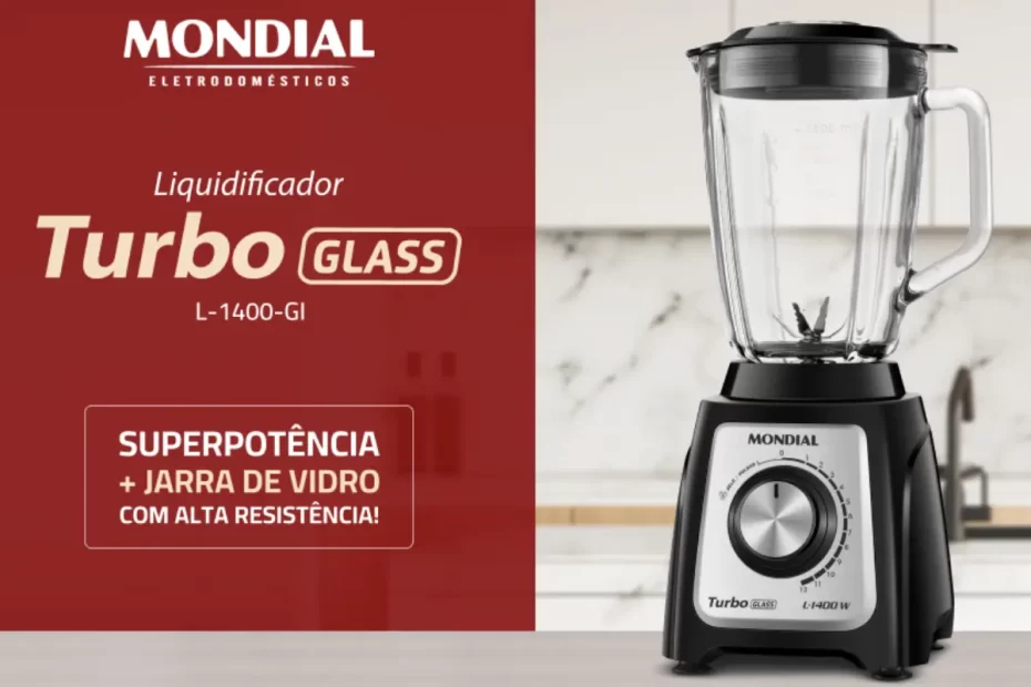 MELHOR LIQUIDIFICADOR MONDIAL TUBO GLASS JARRA DE VIDRO