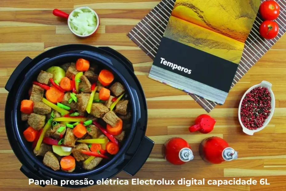 Panela pressão elétrica Electrolux digital capacidade 6L