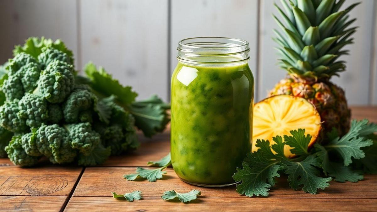 O Suco de Couve com Abacaxi e a Dieta Detox