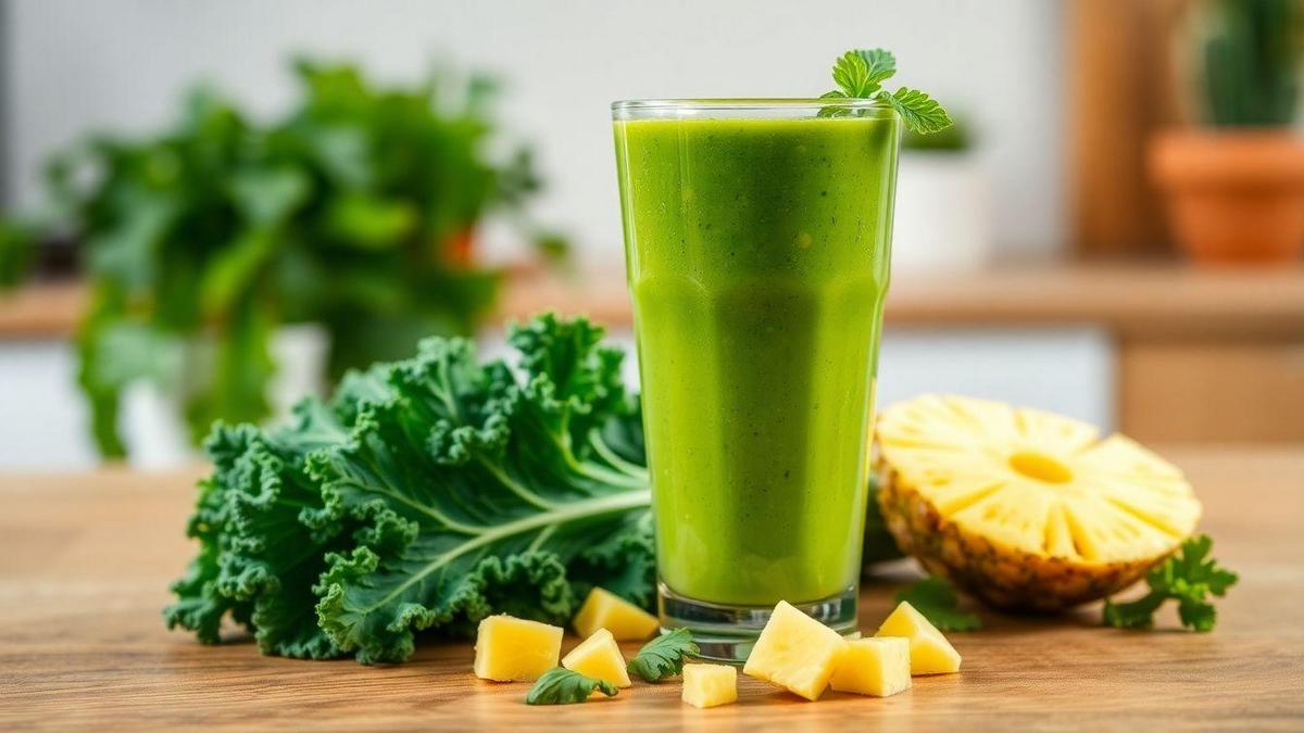 Suco de Couve com Abacaxi e a Saúde do Coração